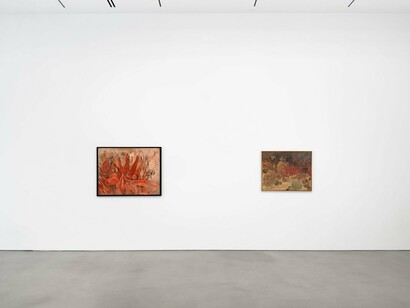 Roger-Edgar Gillet, Dinner party, exhibition view. Courtesy of Petzel Gallery