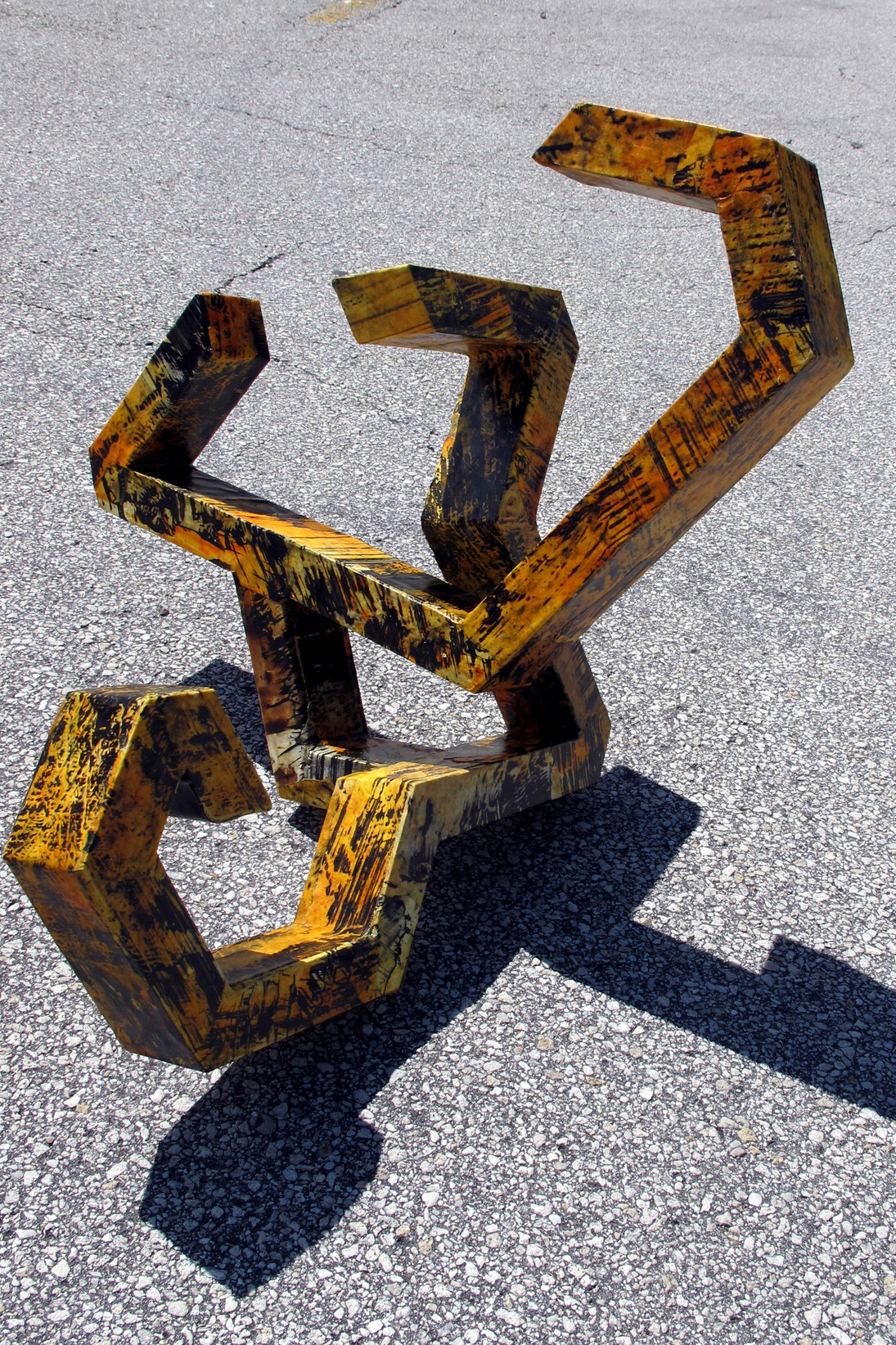 Jorge Enrique, Vesel 02 sculpture, Permutation series 2014, mixed media on wood  