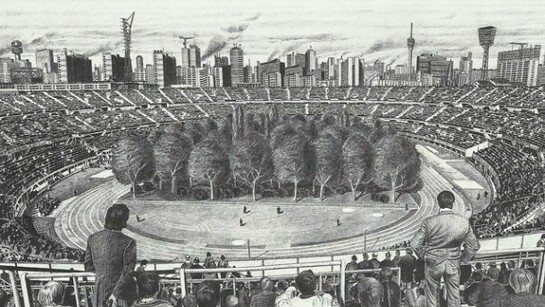 Max Peintner, L'indomìta forza d'attrazione della natura, 1970-71, matita su carta