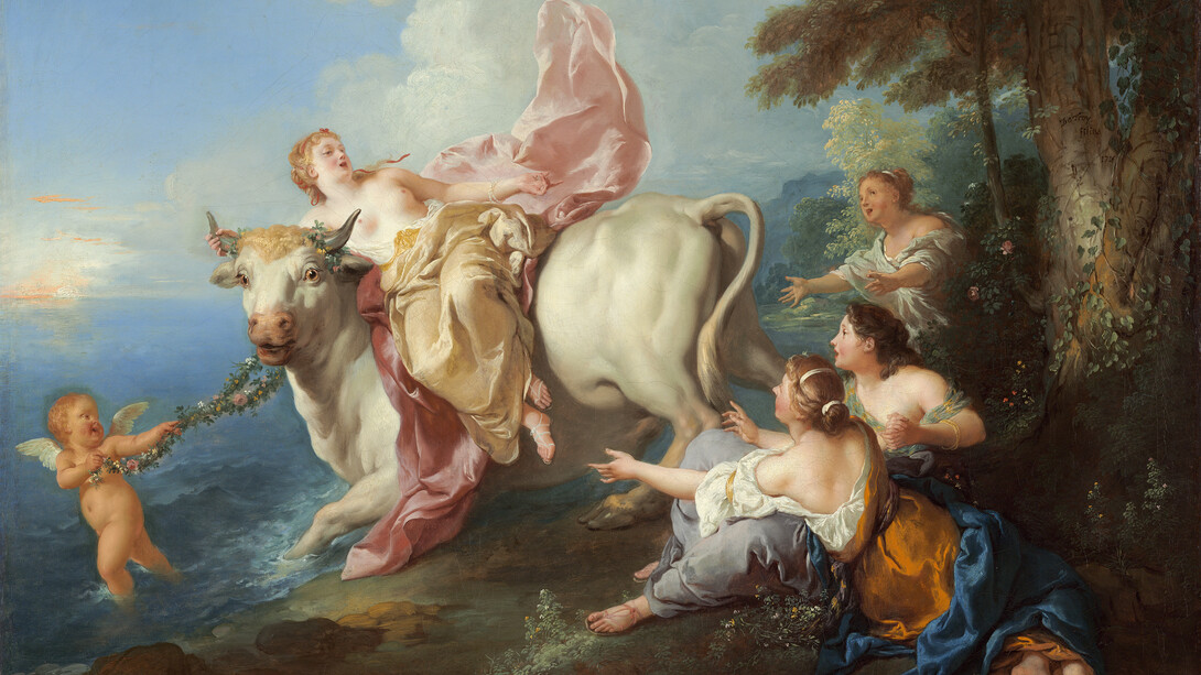 Jean-François de Troy (1679-1752). "El rapto de Europa", 1716, óleo sobre lienzo, Fundación Chester Dale. Galería Nacional de Arte, Washington, EE. UU.