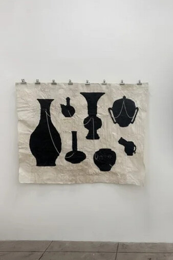 Ellen Jong, Outpour: the three shades and other ink bodies, exhibition view. Courtesy of Situations 