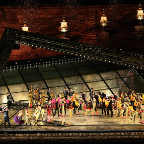 Opera Festival all’Arena di Verona, edizione passata, vista dello spettacolo. Per gentile concessione dell’Arena di Verona. Foto di Ennevi Foto