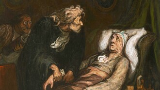«En enfermo imaginario», por Honoré Daumier