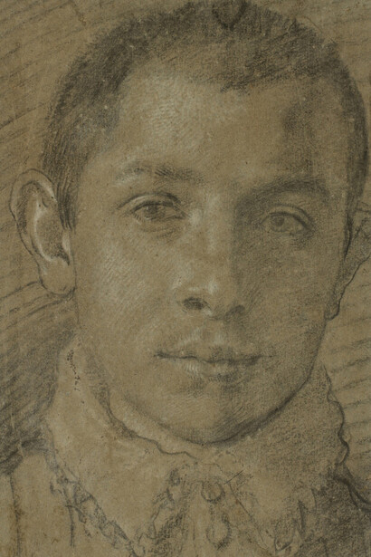 Agostino Carracci, Autoportrait présumé. Avec l'aimable autorisation du musée du Louvre