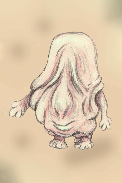 El Nuppeppō es una criatura japonesa con forma amorfa y rostro humano difuso, asociada a cementerios y templos