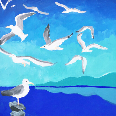 Hong Zhang. Seagulls