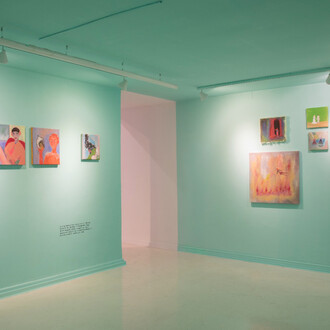 Valentina Sava, Perder el glamour, vista de exhibición. Cortesía de la Miranda Bosch Galería