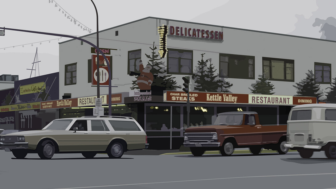 Alain Bublex, An american landscape - FB_77 as if born to the bike (detail), 2024. Courtesy of Galerie Georges-Philippe & Nathalie Vallois 