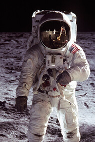 Neil Armstrong en la Luna el 21 de julio de 1969