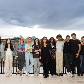 Community gallery, For real!, group photo. Courtesy of Musa Museum. Photo by Ouriel Morgensztern