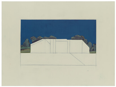 Suzanne Caporael, 693 (The plan), 2014, Oil on linen, 36 x 48 inches, 91.4 x 121.9 cm