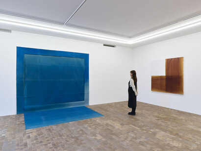 Artistes divers, Supports/Surfaces, vue de l'exposition. Avec l'aimable autorisation de Ceysson et Bénétière