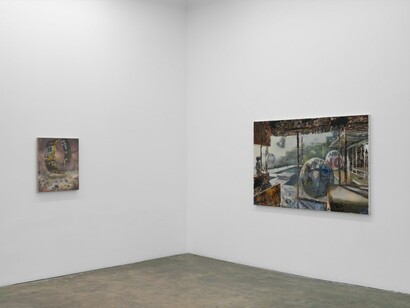 Daniel Pitín, Memories of a deserted island, exhibition view. Courtesy of Nicodim Gallery
