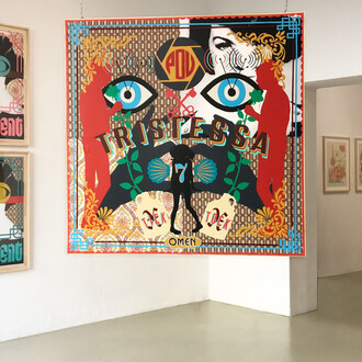 Aaron Rose & Natalie Krim. Courtesy of Circle Culture Gallery
