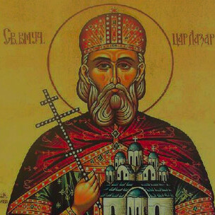 Prince Lazar was the leader of the Serbian army in the Battle of Kosovo