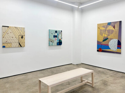 D. Jack Solomon, All in good time, exhibition view. Courtesy of Kathryn Markel Fine Arts