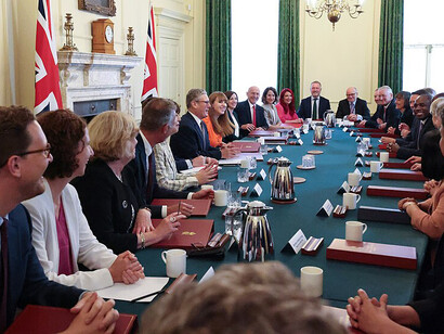 London, United Kingdom — Keir Starmer chairs his first Cabinet meeting at 10 Downing Street. Photo: Lauren Hurley / No. 10 Downing Street