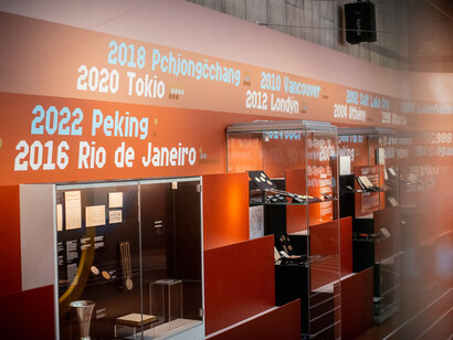 Olympic stories, exhibition view. Courtesy of New Building of the National Museum