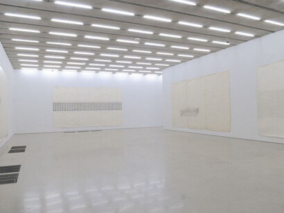 Installation view: Toba Khedoori, Pérez Art Museum Miami, 2017. Photo by WorldRedEye.com