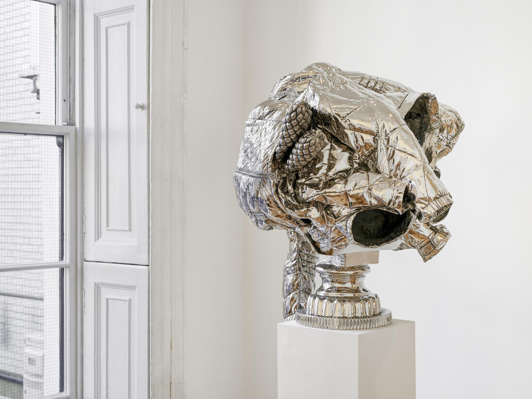 Joel Morrison, ‘Steel Life Crisis’ at Almine Rech Gallery in London 17.04 - 16.05.2015, Photo: Alex Delfanne, Courtesy of the Artist and Almine Rech Gallery