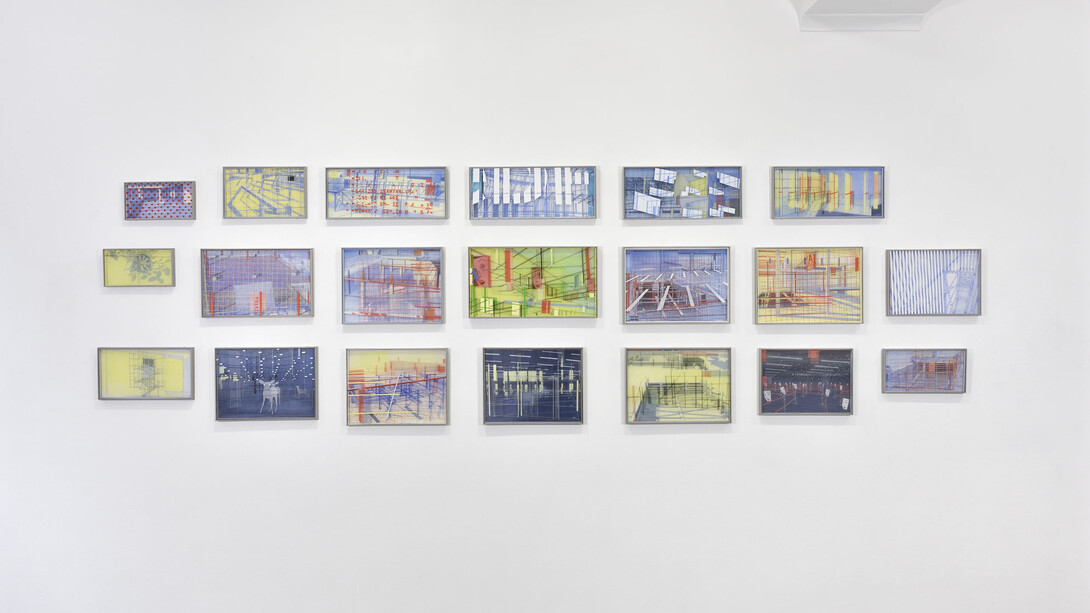 Bernard Moninot, Le vent cesse, vue d'exposition. Avec l'aimable autorisation de la Galerie Catherine Putman