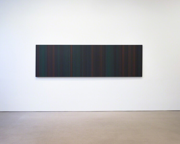 Tim Bavington, Exhibition view. Courtesy of Morgan Lehman Gallery