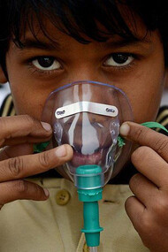 Breathing clean air: climate change impacts negatively on social and environmental determinants of health, such as air quality