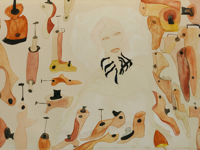 Carol Rama - Nonna Carolina, 1936, Watercolor on paper, 9 1/2 x 13 3/4 in (24 x 35 cm) © Archivio Carol Rama, Torino
Fondazione CRT per l’Arte Moderna e Contemporanea e GAM Galleria Civica d’Arte Moderna e Contemporanea, Torino - Courtesy Fondazione Torino Musei - Photo: Studio Gonella
