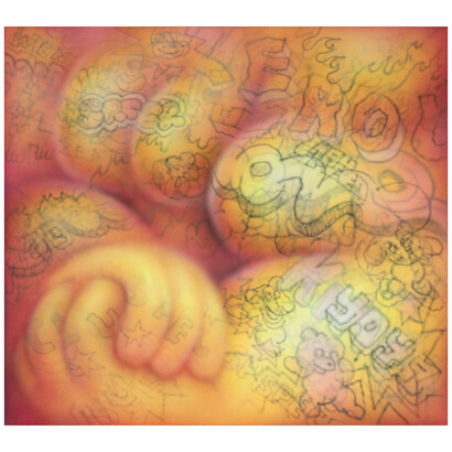 Magda Kirk, Orange Player, acrylic on canvas, 90x100 cm. Courtesy of the artist and GR Gallery, New York