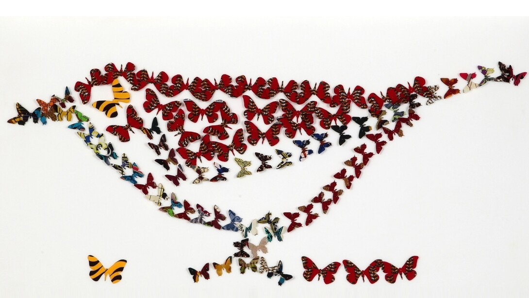 Romuald Hazoumè, Dance of the Butterflies. Photo Alan Seabright