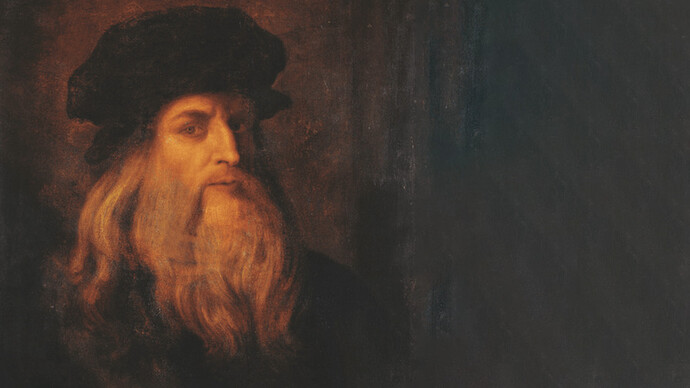 Leonardo da Vinci, Possibile autoritratto, Galleria degli Uffizi, Firenze, Italia (1600)