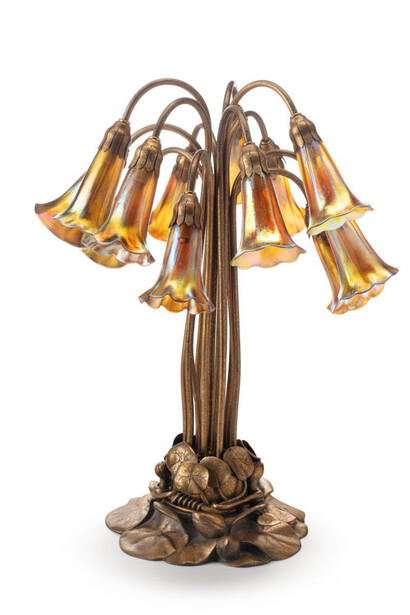 Louis Comfort Tiffany, “Lily” table lamp, 1900–1910. Courtesy of NOMA
