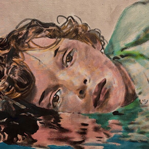 Andrea Saltini, Giovane Ofelia (dettaglio), 2025. Cortesia di Teatro Sociale di Novi di Modena