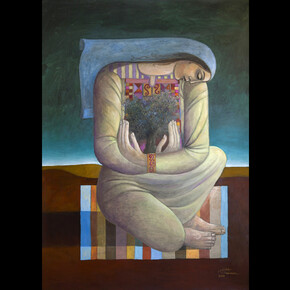 Sliman Mansour, Land Day (2020), aqueous print on archival Canson rag paper, 240 g. Edition of 75 (+AP), 54x39.5 cm. Courtesy of Zawyeh Gallery