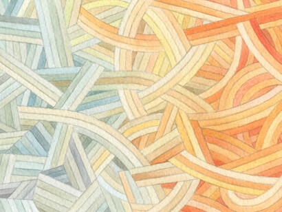 Takami river confluence, watercolour, 16 × 12 cm, Mark Weighton, 2025