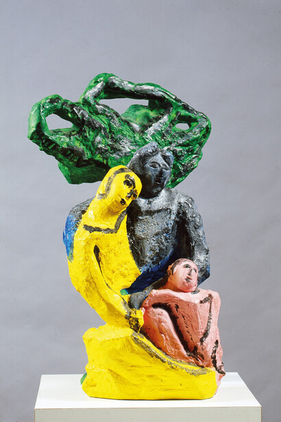 Sandro Chia, Figure con albero, 1994. Per gentile concessione della Galleria Open Art