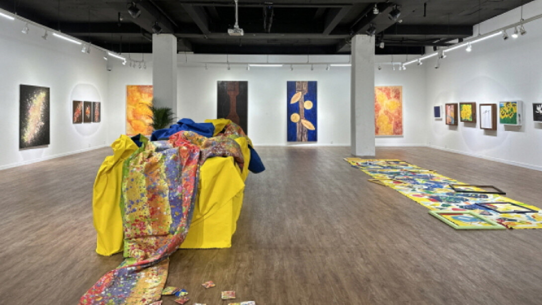 Um Jae Guk, Ludens art, exhibition view. Courtesy of Kate Oh Gellery 