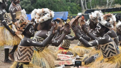 Tribe dawning traditional body art