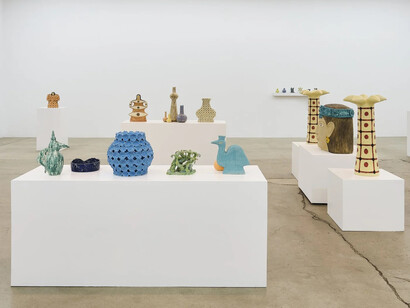 Maryam Yousif, Above Earth, under the rays of the sun, exhibition view. Courtesy of The Pit 