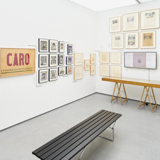 Claudio Perna y Antonio Caro, Coincidentes, vista de exhibición. Cortesía de 1 Mira Madrid