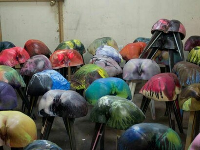 Andra Ursuta, Installation view of the solo exhibition Storage Space, 3 Delancey Street, New York, May 1–31, 2012. Courtesy of the artist and Ramiken Crucible, New York.