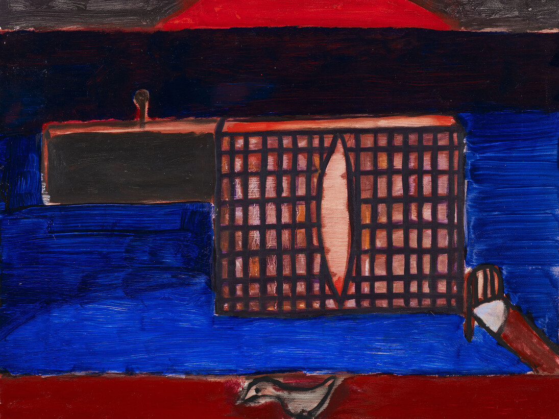 Andrzej Jackowski, Untitled I, 2014, Oil on Wood, 40.3 x 503 cm