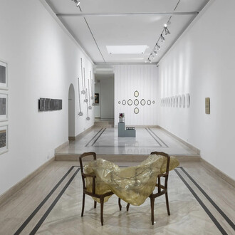 Silvia Giambrone, I lie, exhibition view. Courtesy of Richard Saltoun Gallery