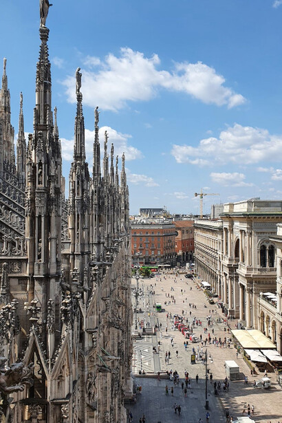 La città di Milano vista dall'alto, Italia 