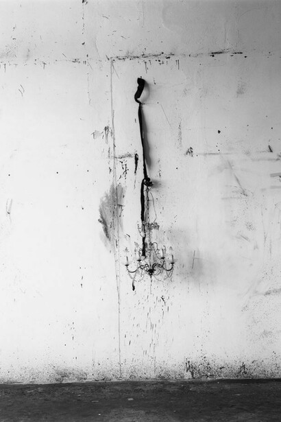 Saul Fletcher, Untitled #277 (Chandelier), 2013, Silver gelatin print, 6 7/8 x 5 1/2 inches, Courtesy Anton Kern Gallery
