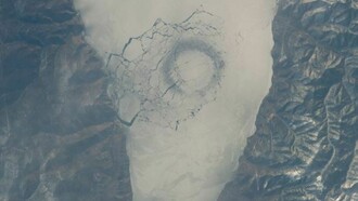 Within a day, the ice can melt almost completely.