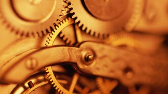 Mecanismo interno de un reloj