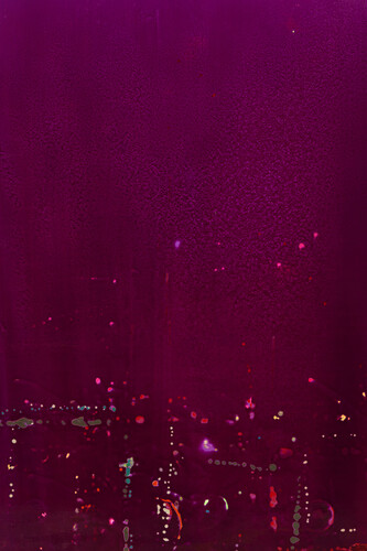 Barcilon, 2015, pure pigments and varnish on wood, 153x200cm. Detail