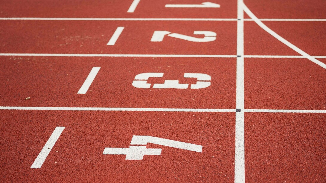 A race track ready for competition