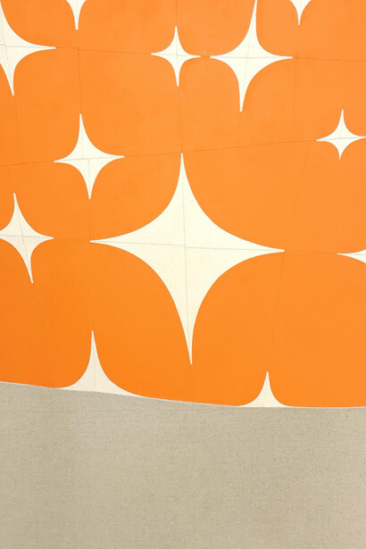 Hyun Jung Ahn, Sea of stars (Orange), 2024.  Courtesy of Heather Gaudio Fine Art Gallery